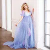 Maternity Dresses Cute Tulle Maternity Dresses For Photo Shooting Sexy Perspective Pregnancy Photography Dress Split Mesh Pregnant Women Maxi Gown J220915