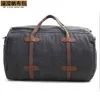 Duffel Bags Canvas Bolsa de viagem ￠ prova d'￡gua com bolsa de lazer de couro maluca Crazy Saco de ombro Mensageiro de grande capacidade 220920