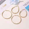 Hoop Earrings WUKALO Fashion Oversized Big For Women Basketball Brincos Large Thick Round Circle Hoops Punk Jewelry