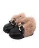 Kindermode Sneaker jongens meisjes schoenen konijn fur laarzen winter herfst kinderloafers loafers childr peuter baby warm schoeisel