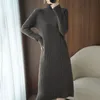 女性のためのカジュアルドレス美学マキシセータードレス