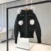 Giacca invernale da donna Cappotto imbottito corto Parka nero Doudoune Femme Volpe naturale Collo di pelliccia grande Capispalla spessa Moda calda Solido Abbigliamento femminile casual