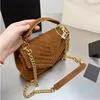 Crossbody Designer Bag Fashion Gilt Chain Single Shoulder Bags Originele Frosted lederen handtas Classic 2 Kleuren Maat 25 x 18 cm Verpakking