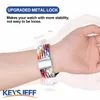 Bracelets en nylon tressé compatibles avec les bandes Fitbit Versa 3/Sense 1 - Pas pour Fitbit Versa 4/Sense 2 - avec verrou en métal réglable pour femme et homme.
