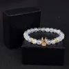 Mode Burst Kristall Perlen Armbänder für Frauen Männer Klassische CZ Crown Queen Charme Makramee Schmuck Geschenk pulseira