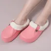 Slippers Comwarm Women Autumn Winter Warm Soft Waterproof EVA Plush Female Clogs Couples Home Indoor Fuzzy Shoes 220921