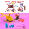 Skrivare EasyThreed Mini Desktop Children 3D Printer 100 100mm Print Size Hög Precision Mute Printing With TF Card PLA Filament