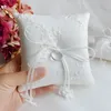 Party Supplies Top Quality Bridal Ring Pillow Lace Porcelain White Wedding Bearer Flower Girl Square Accept Custom