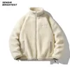 Men's Jackets Sensir Autumn Winter Men's jacket Lamb Fleece Plush Oversize Loose Couple 220921