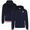 Alpine Alonso Driver 2022 F1 Team Racing Sweat à capuche Fans de voiture Sweat-shirt pour homme Polaire Full Zip Keep Warm Softshell Jacket