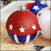 Party Decoration Adornos Navidad 2021 Natal polystyren Balls Christmas For Home USA Style Ball American Election Decor Drop Yydhome Dhhdm