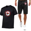 Herren-Trainingsanzüge 2022 Hk Heckler Koch No Compromise Herren-Sommerdruck, kurzärmelig, Hip-Hop, Harajuku, hochwertige Baumwoll-T-Shirts, Shorts