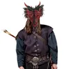 Maski imprezowe 1PC Halloween smoka maska ​​cosplay śmieszne dostawy kostiumów dekoracja mężczyzn Kobiet część 230814