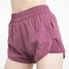 Rennen shorts dames hoge taille sport sport gym snel droge wourkout joggers 2 in 1 fitness kleding wa