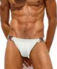 Maillots de bain pour hommes Slips pour hommes Boucle en métal Faux cuir Shorts de bain Europe Amérique Mode Sexy taille basse Bikini Summer Beach Surf String à séchage rapide J220913