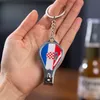 World Cup Openers Football Fans Small Gift Flag Pattern Nail Clipper Bottle Opener Keychain Souvenir RRB15637