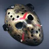 Masques de mascarade Jason Voorhees Vendredi 13 Film d'horreur Hockey Effrayant Costume d'Halloween Cosplay Masque de fête en plastique RRE14356