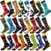 Men's Socks Colorful Men's Winter Combed Cotton Soft Wear Warm Funny Happy Men Women Long Calcetines De Hombre Business Dress