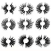 Thick Natural Long 25mm Mink False Eyelashes Soft & Vivid Hand Made Reusable Multilayer 3D Full Strip Fake Lashes Extensions Makeup for Eyes