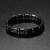 Moda Wave Hematite Energy Bracelets Men Nature colorido Double Magnetic Health Bangle Mulheres perdem peso Jóias Presente