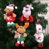 Boże Narodzenie Pluszowe ozdoby wiszące Święty Mikołaj/Snowman/Elk/Bear Xmas Tree Wiselant Decorations Phjk2209