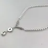 Collier ras du cou romantique en cristal strass argent 18mm, 6 pièces, boutons à pression, breloques, collier de perles, bijoux de fête de mariage