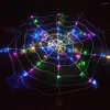 Decorazione per feste LED Halloween Giant Web String Light Decor Puntelli Dress Glow Supplies Fancy Outdoor Q2U8