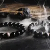 Mode Obsidian Energie Armband Männer Neue Natürliche Lava Stein Mondstein Armbänder für Frauen Vulkangestein Diffusor Schmuck Pulsera