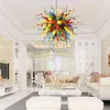 Contemporary Crystal Chandelier Pendant Lamps Turkish Style Hand Blown Glass Chandelier Light Hanging Fixtures LED Bulbs Lights Indoor Decor LR1250