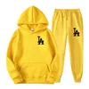 Herrsp￥rsvarum￤rke Set Set Tracksuit Autumn Women's Hoodies Sweatpants Two Piece Suit Hooded Casual Male Clothes 220920