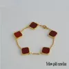 Bracciale rigido in argento 925 moda classica con quadrifoglio in oro 18 carati con diamanti Fritillaria, bracciale con ciondoli, motivi firmati per la festa di nozze delle donne, gioielli da sposa, regalo