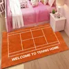 Teppiche Sport Tennis Green Court Druck Verdickter weicher rutschfester Eingangsbereich Wohnzimmer Nachttischmatte Teppichboden