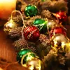 Party Decoration Christmas Dress Up LED -lampor String Ball Holiday Decorations F￤rgglada ornament som blinkar ljus