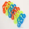 Decompression Toy Silicone Finger Gripper Strength Trainer Resistance Band Hand Grip Wrist Yoga Stretcher Fingers Expander Exercise 3 colors Sport toys ZM921