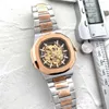 Petak Pihlippe Gold Aaamen's Aamen's Materproof Luminous Stainsal Steel Automatic Watch Fashion