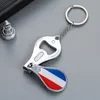 World Cup Openers Football Fans Small Gift Flag Pattern Nail Clipper Bottle Opener Keychain Souvenir RRB15637