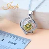 Necklace Earrings Set Women Bridal Yellow Zircon Luxury Wedding Jewelry Charm Bracelets Stones Rings Pendant Ladies