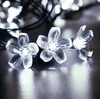 Solar Garden Lights 5m 7m 12m Peach Flower Lamp Power LED String Fairy Light Gardens Wedding Decor for Outdoor