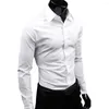 Men's Dress Shirts Men's Shirt LMens Long Sleeve Button-down Men Casual Autumn Male Blouse Slim Fit For