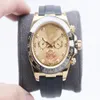 2022AAA 40mm Relógio 904 Aço inoxidável tira preto Moldura de cerâmica Branca de bracelete de disco de disco dobrável Relógios de safira luminosa resistente à água