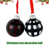Décoration de fête 12 pièces ornements de boule de Noël ornements d'arbre incassables boules rustiques pour De