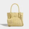 Kv￤llsp￥sar Ins Paragraph Pink Tote f￶r kvinnor Lingge Pleated Niche High-end Purses and Handbags Cute Texture Women's Shoulder Bag