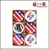 زخرفة الحفلات Adornos Navidad 2021 كرات البوليسترين ناتال عيد الميلاد للمنزل USA Style Ball American Election Decor