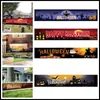 Party Decoration 50CMx300CM Halloween Banner Holiday Atmosphere Christmas Pull Flag Outdoor Background Layout