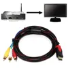 Cavi per computer US 5Ft A 3-RCA Video Audio AV Component Converter Cavo adattatore per HDTV