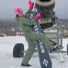 Ski -pakken waterdichte ski dames met capuchon snowboard jumpsuit sport