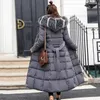 X-Long dames down parkas oversized puffer jas nieuwe mode slanke dames winter jasje katoenen gevulde warme dikke dames jassen lange jassen parka dames jassen