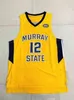 Maglia Murray State Racers 12 Ja Morant Maglia Temetrius Jamel OVC Ohio Valley NCAA University Camicia S-XXXL