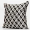 Pillow DUNXDECO Cover Decorative Square Case Modern Art Simple Abstract Gray Black Geometric Jacquard Sofa Chair Coussin