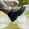 Zapatos de seguridad para hombre, senderismo, impermeables, turismo al aire libre, escalada, cuero, botas de caza de montaña, zapatillas 220921